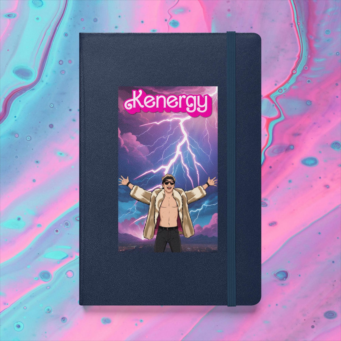 Kenergy Barbie Ryan Gosling Ken Hardcover notebook Navy Notebooks Barbie Celebrities Ken Kenergy Movies Ryan Gosling Next Cult Brand