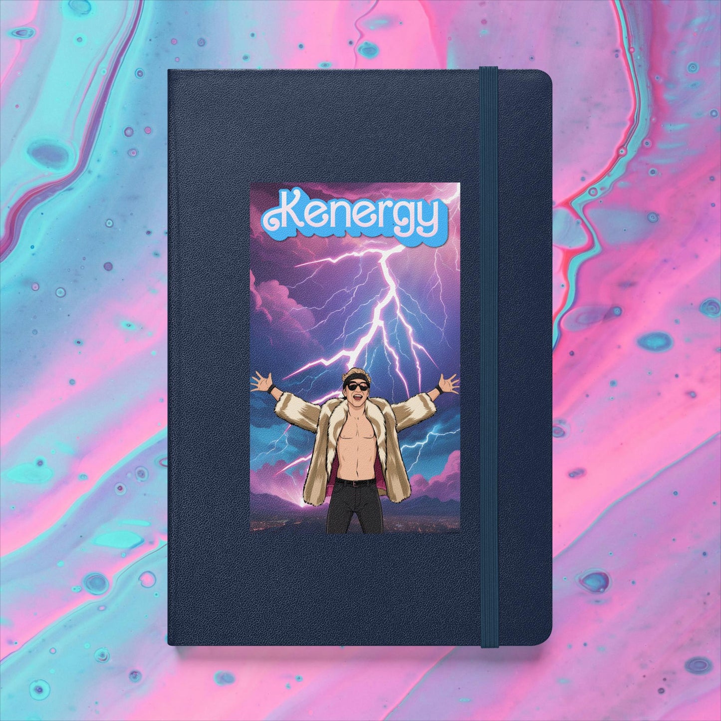 Kenergy Barbie Ryan Gosling Ken Hardcover notebook Navy Notebooks Barbie Celebrities Ken Kenergy Movies Ryan Gosling Next Cult Brand