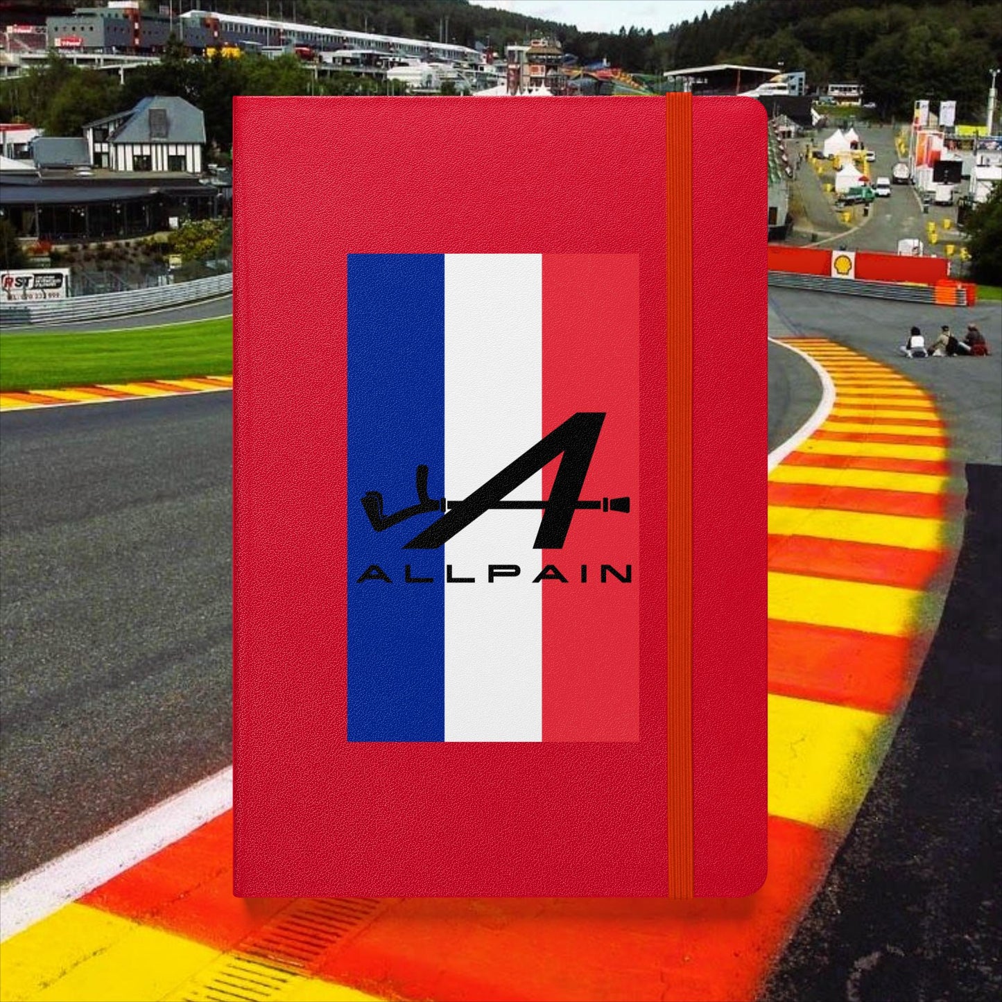 Allpain Alpine F1 Formula 1 Pierre Gasly Esteban Ocon Alpine Hardcover notebook Red Notebooks Alpine F1 Next Cult Brand