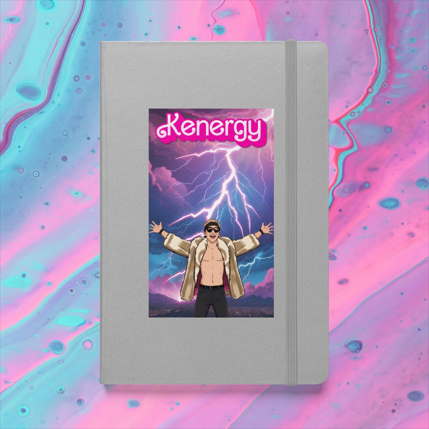 Kenergy Barbie Ryan Gosling Ken Hardcover notebook Silver Notebooks Barbie Celebrities Ken Kenergy Movies Ryan Gosling Next Cult Brand