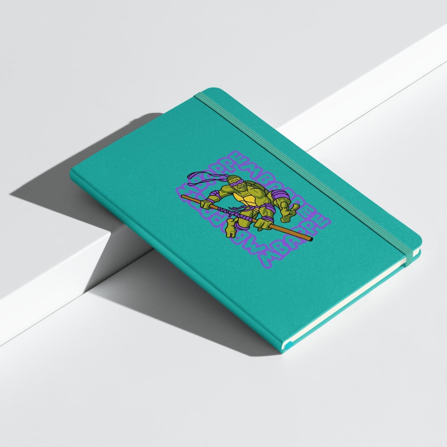 Kylian Mbappe Purple Ninja Turtle Donatello Hardcover bound notebook Turquoise Notebooks Football Kylian Mbappe Ninja Turtles PSG Real Madrid Next Cult Brand