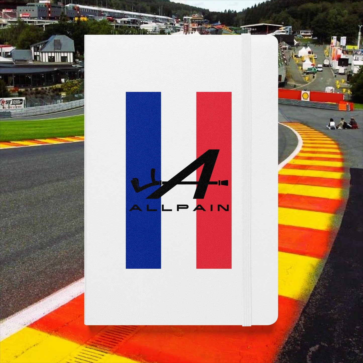 Allpain Alpine F1 Formula 1 Pierre Gasly Esteban Ocon Alpine Hardcover notebook White Notebooks Alpine F1 Next Cult Brand