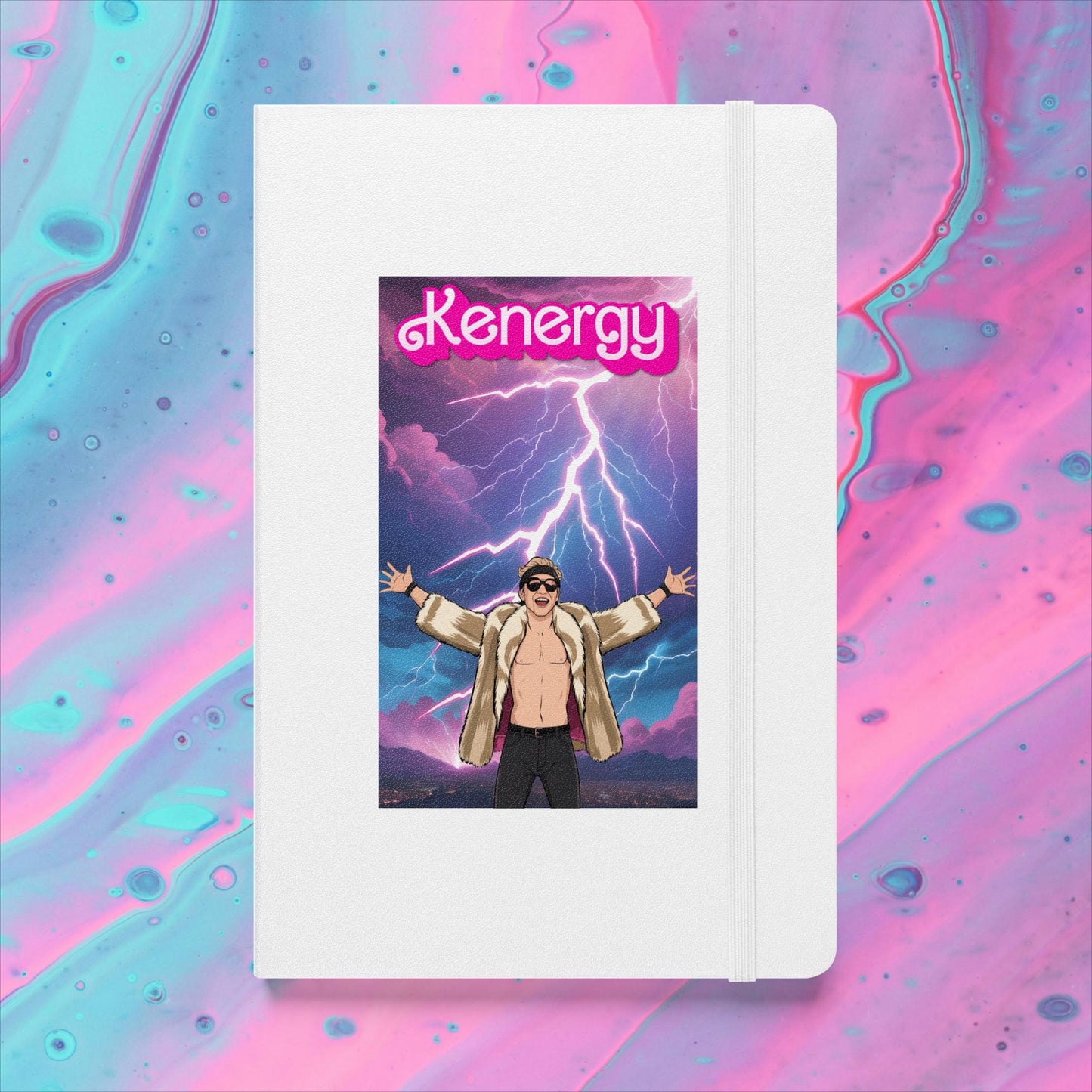 Kenergy Barbie Ryan Gosling Ken Hardcover notebook White Notebooks Barbie Celebrities Ken Kenergy Movies Ryan Gosling Next Cult Brand