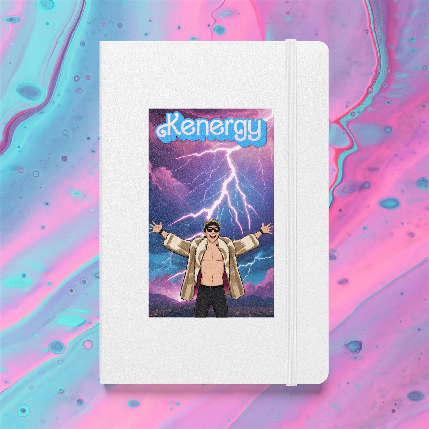 Kenergy Barbie Ryan Gosling Ken Hardcover notebook White Notebooks Barbie Celebrities Ken Kenergy Movies Ryan Gosling Next Cult Brand