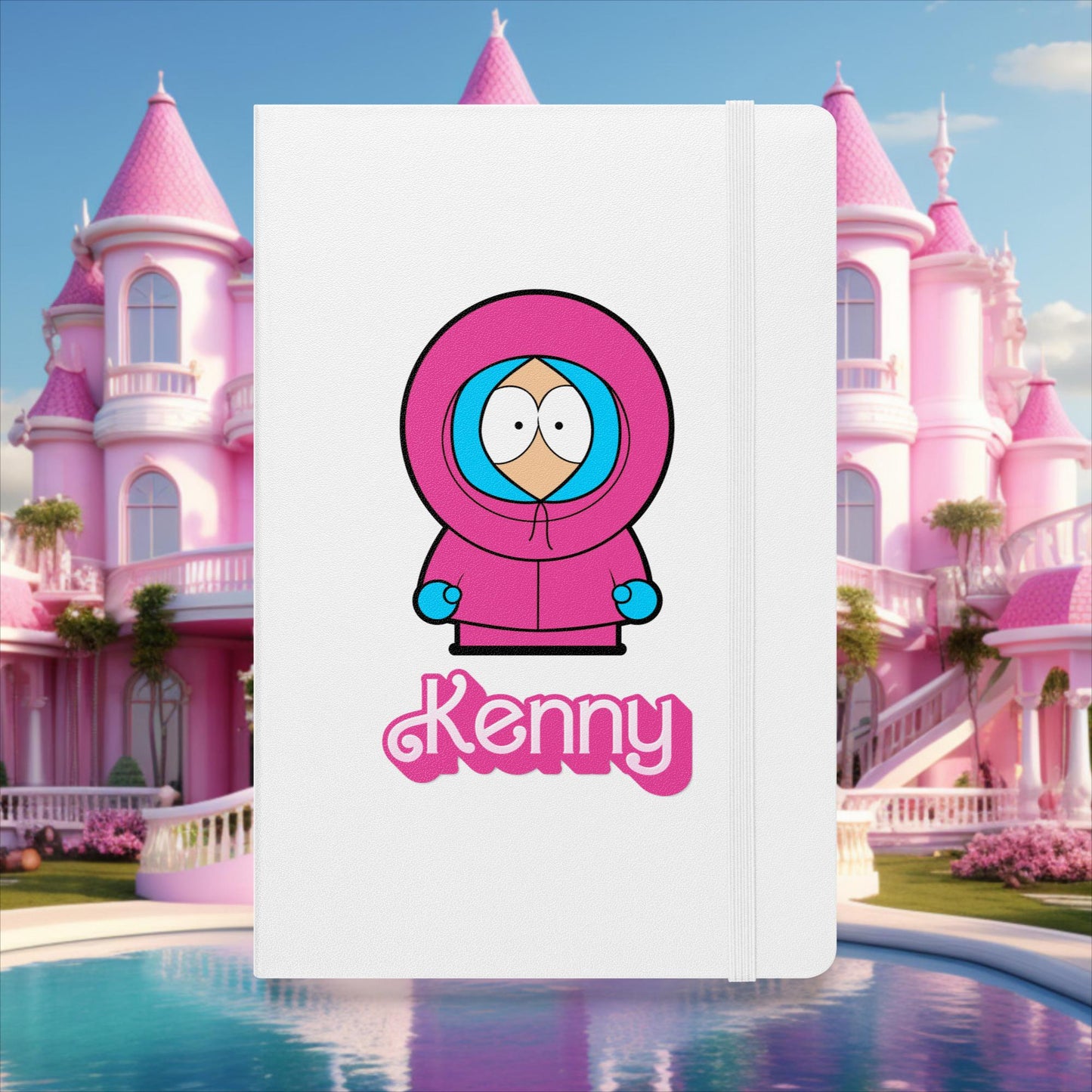 Kenny McCormick Ken Ryan Gosling Barbie South Park Kenny Hardcover bound notebook White Notebooks Barbie Ken Kenny Movies South Park TV Shows Next Cult Brand