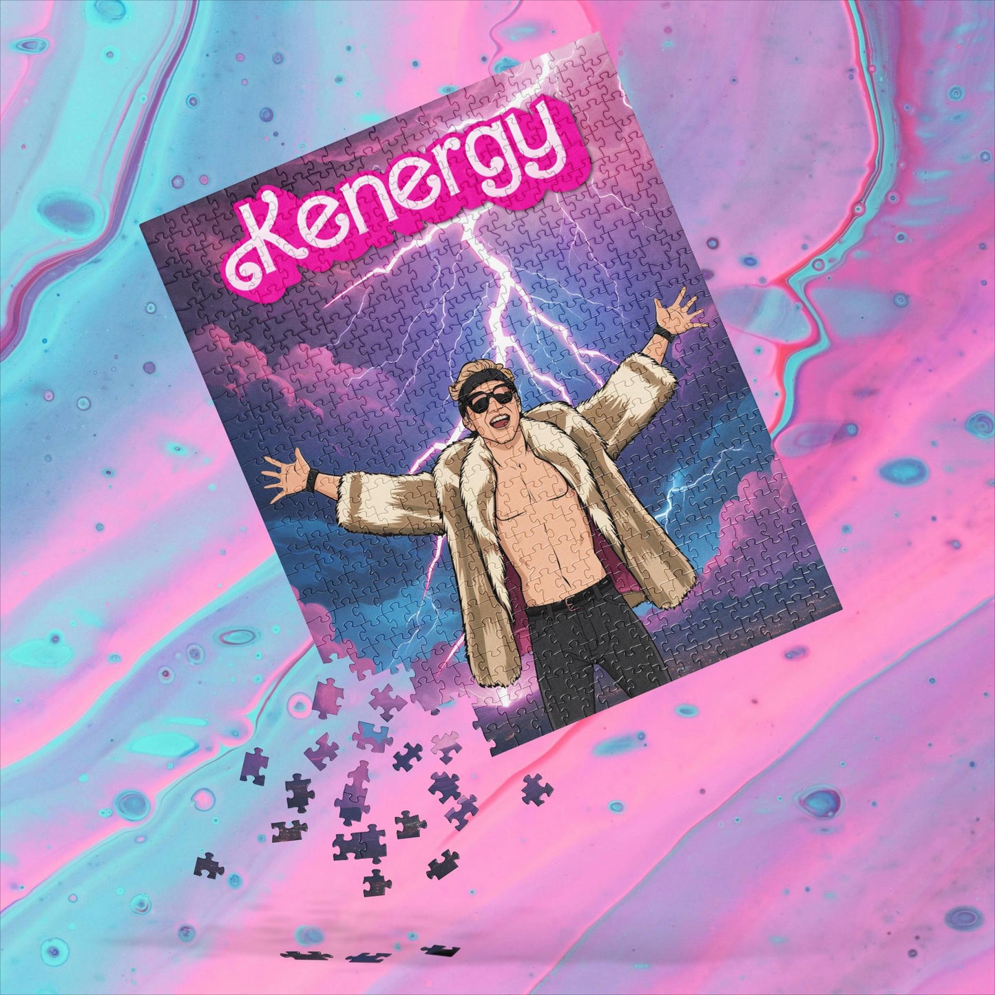 Kenergy Barbie Ryan Gosling Ken Jigsaw puzzle 520 pieces Puzzles Barbie Celebrities Ken Kenergy Movies Ryan Gosling Next Cult Brand