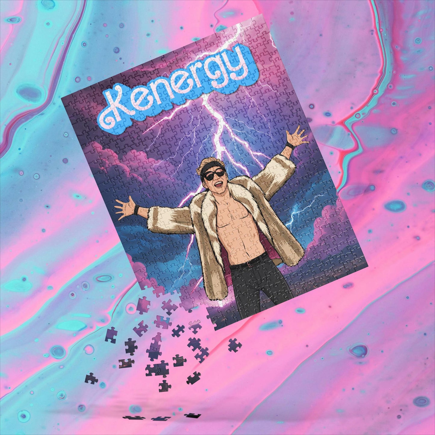 Kenergy Barbie Ryan Gosling Ken Jigsaw puzzle 520 pieces Puzzles Barbie Celebrities Ken Kenergy Movies Ryan Gosling Next Cult Brand