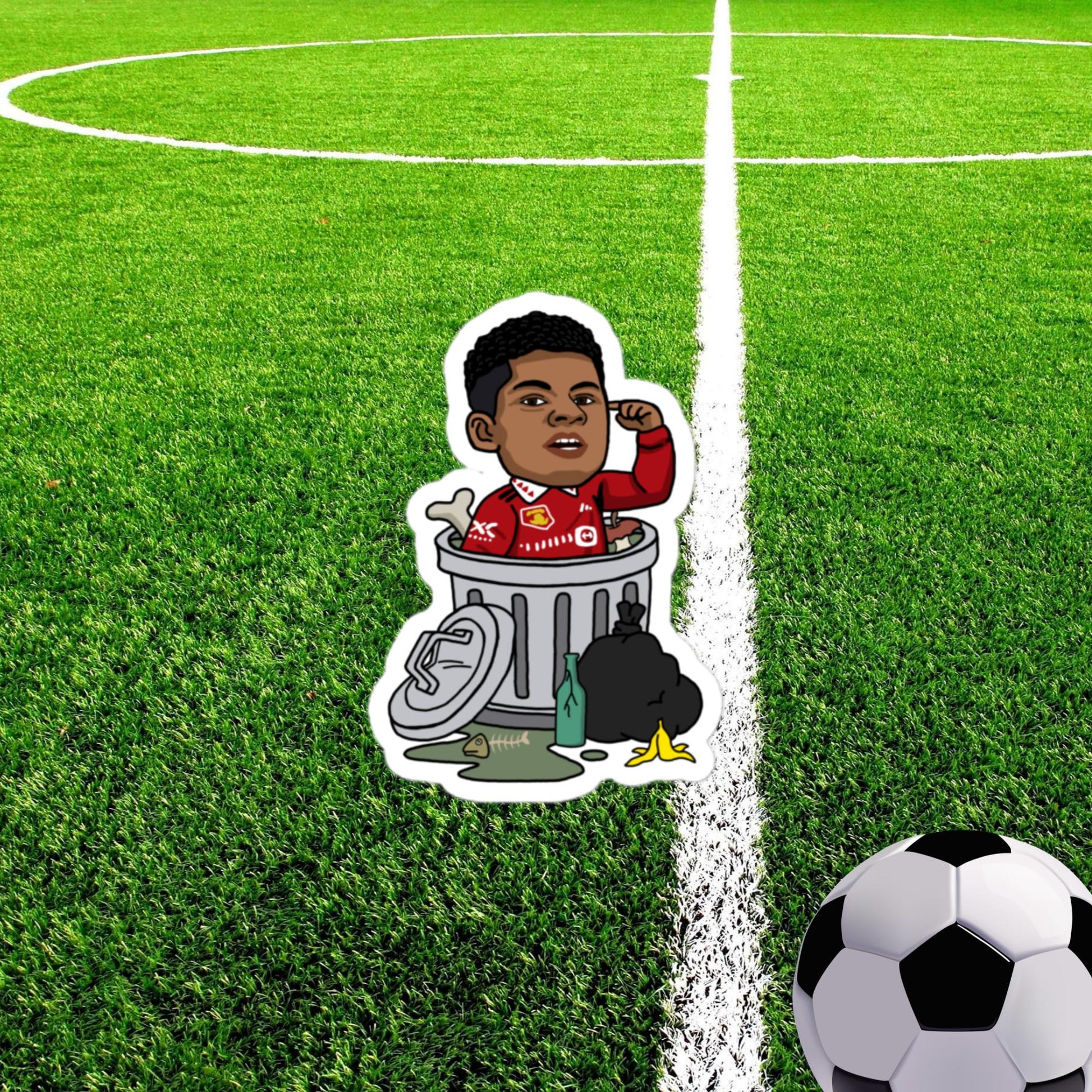 Trashford Marcus Rashford Manchester United Gift Man United Gift Marcus Rashford Trashford Marcus Rashford Manchester United Gift Man United Gift Marcus Rashford Bubble-free stickers 3″×3″ Stickers Football Manchester United Marcus Rashford Next Cult Brand