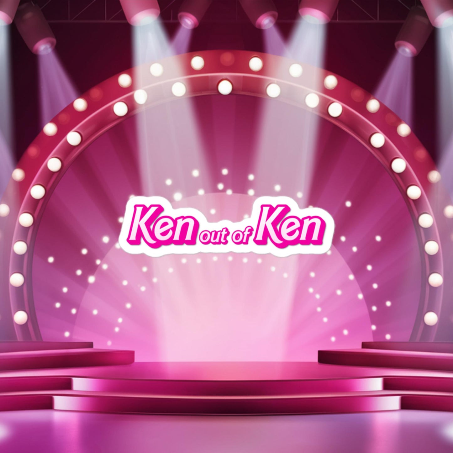 Ken out of Ken Barbie Movie Bubble-free stickers 3″×3″ Stickers Barbie Ken Movies Next Cult Brand