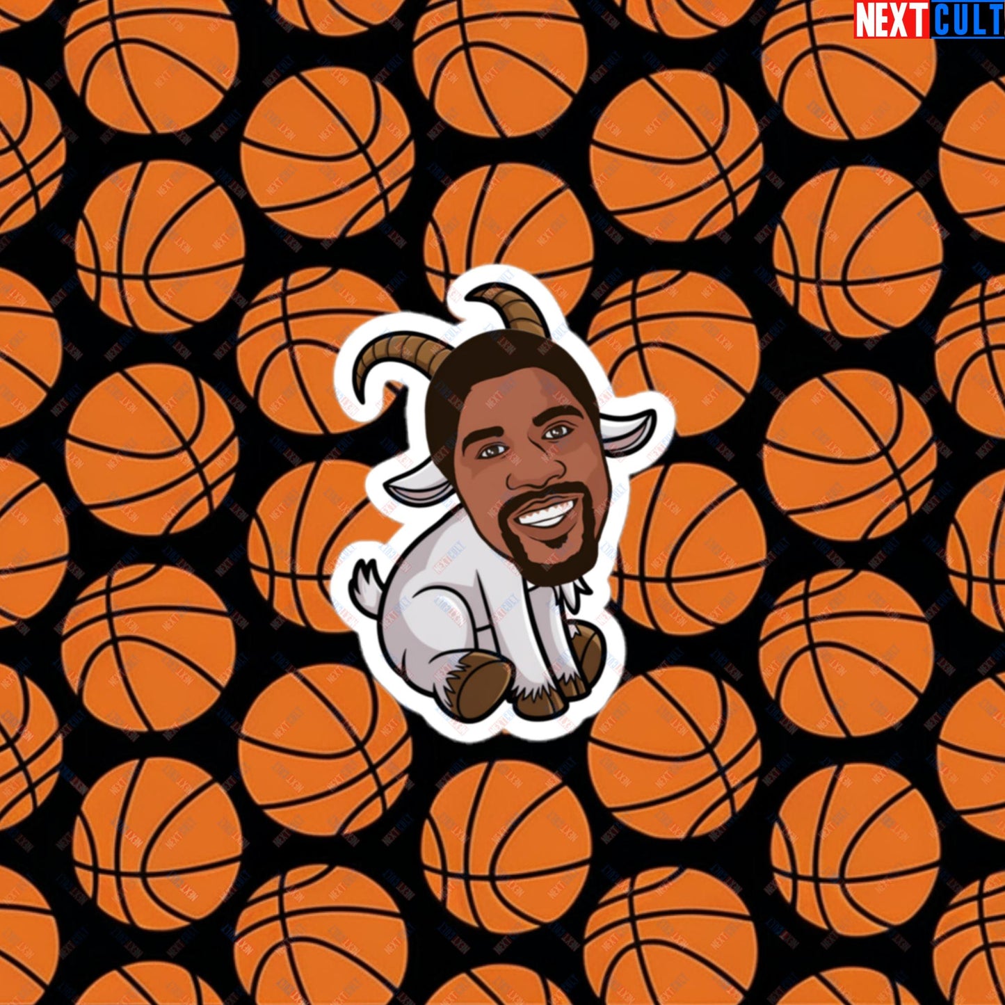 Magic Johnson G.O.A.T. Sticker - Funny Basketball Meme Decal - Greatest of All Time Print for Basketball Fans - Perfect Gift for Magic Johnson Fans Bubble-free stickers 3″×3″ Stickers Basketball G.O.A.T. Los Angeles Lakers Magic Johnson NBA Next Cult Brand