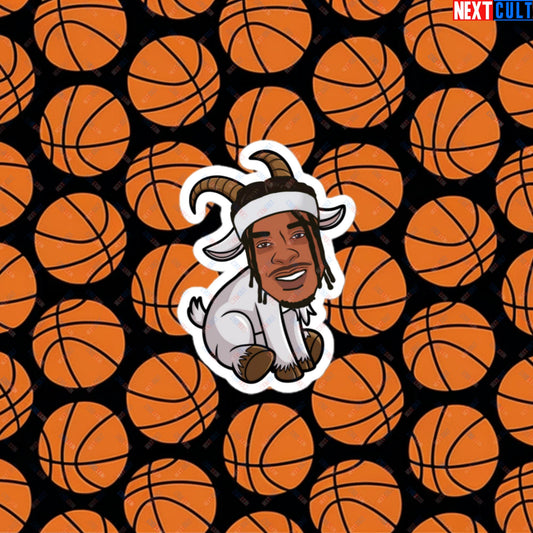 Shai Gilgeous-Alexander G.O.A.T. Sticker - Funny Basketball Meme Decal - Greatest of All Time Print for Basketball Fans - Perfect Gift for Shai Gilgeous-Alexander Fans Bubble-free stickers 3″×3″ Stickers Basketball G.O.A.T. NBA Oklahoma City Thunder Shai Gilgeous-Alexander Next Cult Brand