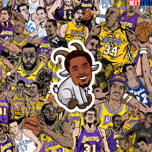 Kobe Bryant Mamba G.O.A.T. Sticker - Funny Basketball Meme Decal - Greatest of All Time Print for Basketball Fans - Perfect Gift for Kobe Fans Bubble-free stickers 3″×3″ Stickers Basketball G.O.A.T. Kobe Bryant Los Angeles Lakers NBA Next Cult Brand