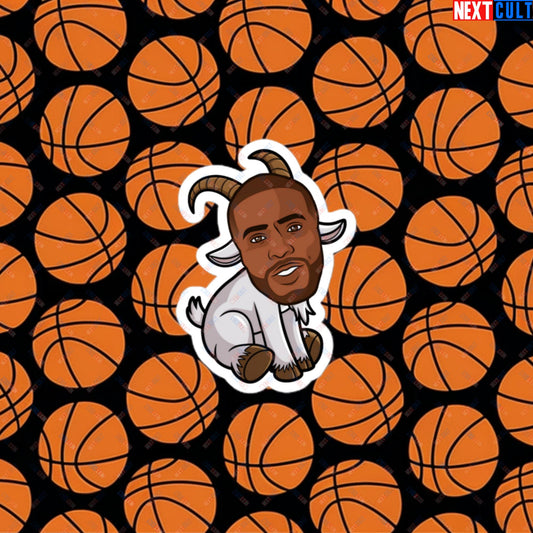 Chris Paul GOAT Sticker - Funny Basketball Meme Decal - Greatest of All Time Point Guard Print for Basketball Fans - Perfect Gift for CP3 Fans Bubble-free stickers 3″×3″ Stickers Basketball Chris Paul G.O.A.T. Los Angeles Clippers NBA San Antonio Spurs Next Cult Brand