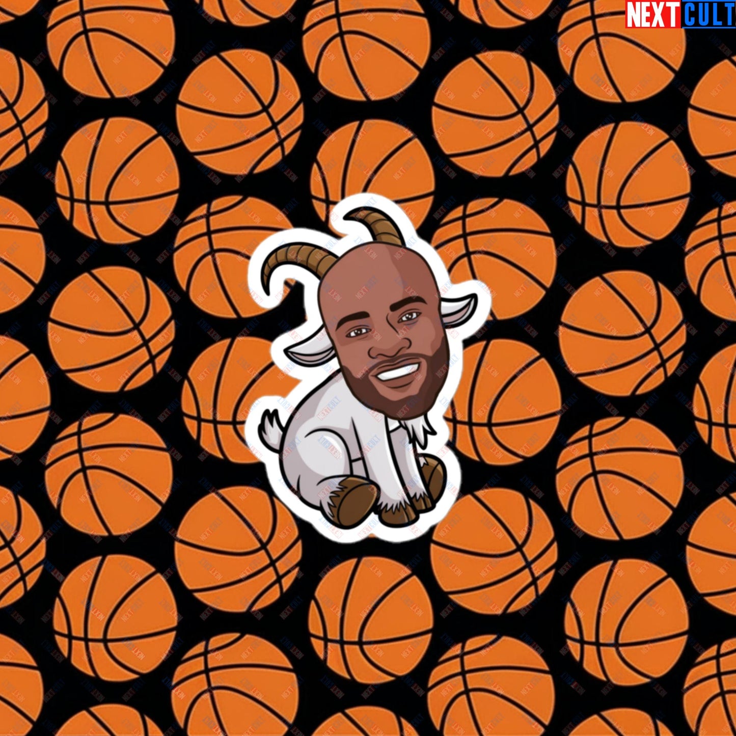 Vince Carter G.O.A.T. Sticker - Greatest of All Time Basketball Meme Decal - Funny Vince Carter Cartoon Print for Basketball Fans - Perfect Gift for GOAT Lovers Bubble-free stickers 3″×3″ Stickers Basketball G.O.A.T. NBA Toronto Raptors Vince Carter Next Cult Brand