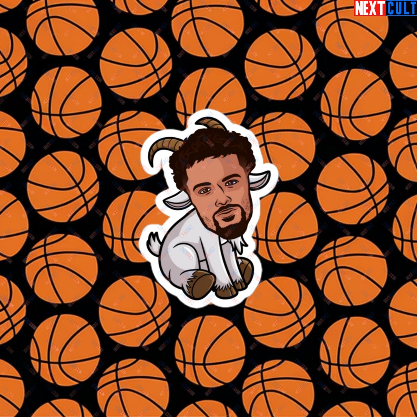 Trae Young G.O.A.T. Sticker - Funny Atlanta Hawks Basketball Meme Decal - Greatest of All Time Print for Basketball Fans - Perfect Gift for Trae Young Fans Bubble-free stickers 3″×3″ Stickers Atlanta Hawks Basketball G.O.A.T. NBA Trae Young Next Cult Brand