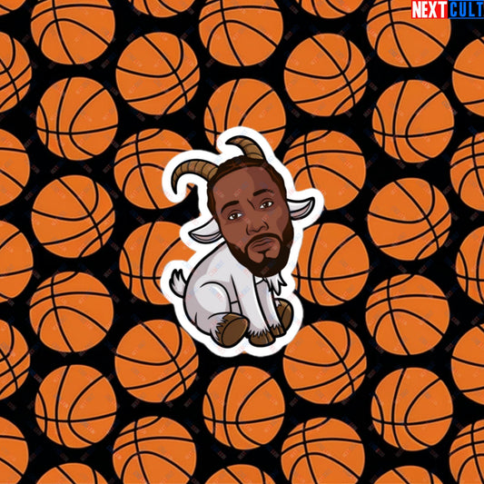 Kawhi Leonard G.O.A.T. Sticker - Funny Basketball Meme Decal for Los Angeles Clippers, Toronto Raptors, and San Antonio Spurs Fans - Perfect Gift for Basketball Lovers Bubble-free stickers 3″×3″ Stickers Basketball G.O.A.T. Kawhi Leonard Los Angeles Clippers NBA San Antonio Spurs Toronto Raptors Next Cult Brand