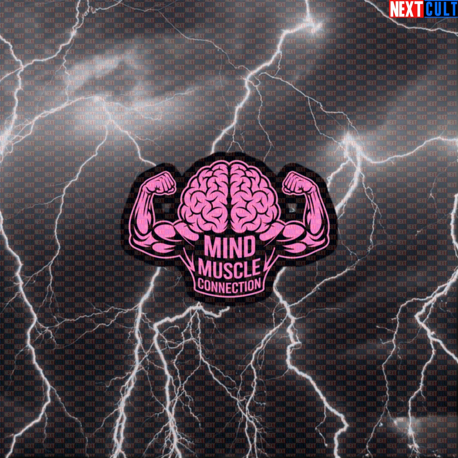 Mind Muscle Connection Sticker | Funny Science Based Lifting Decal for Gym Water Bottle Workout Default Title Stickers Bodybuilding Fitness Gym Workout Next Cult Brand