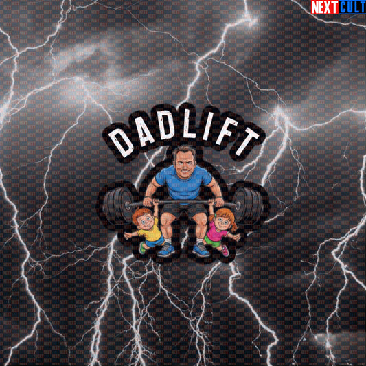 Dadlift Funny Gym Sticker | Gym Dad Workout Decal for Water Bottles & Gym Gear | Fitness Meme Sticker Default Title Stickers Bodybuilding Father's Day Fitness Gym Home Gym Leg Day Powerlifting Workout Next Cult Brand
