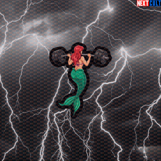 Mermaid Leg Day Gym Sticker | Funny Workout Decal for Water Bottles & Gym Gear | Fitness Meme Sticker Default Title Stickers Bodybuilding Films Fitness Gym Leg Day Powerlifting Workout Next Cult Brand