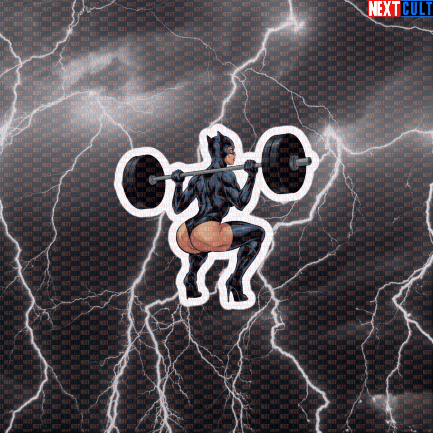 Gym Girl Booty Builder Sticker | Funny Leg Day Fitness Decal for Water Bottles & Gym Gear Default Title Stickers Bodybuilding Catwoman Films Fitness Gym Leg Day Powerlifting Superheroes Workout Next Cult Brand