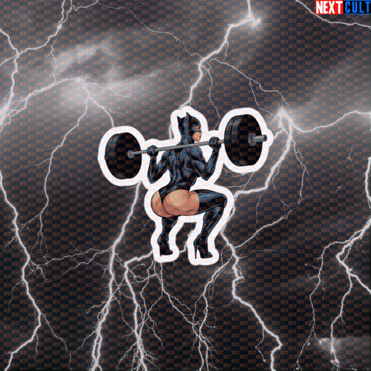 Gym Girl Booty Builder Sticker | Funny Leg Day Fitness Decal for Water Bottles & Gym Gear Default Title Stickers Bodybuilding Catwoman Films Fitness Gym Leg Day Powerlifting Superheroes Workout Next Cult Brand