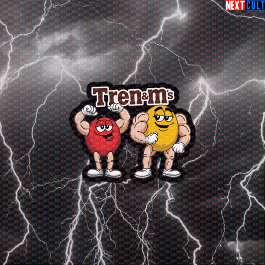 Tren&Ms Gym Sticker | Funny Bodybuilding Meme Decal For Water Bottles & Gym Gear | Workout Sticker Default Title Bodybuilding Fast Food Fitness Gym Steroids Workout Next Cult Brand