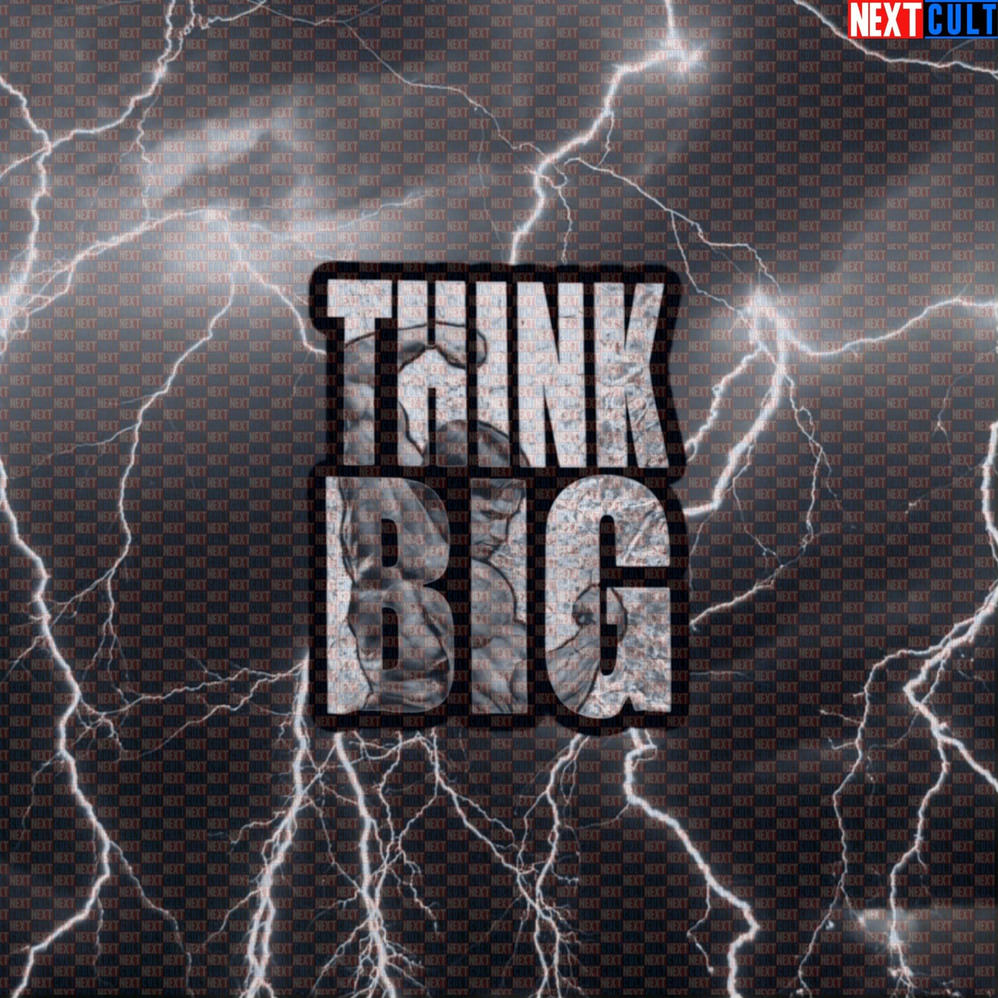 Think Big Gym Sticker | Funny Arnold Bodybuilding Meme Decal for Water Bottles & Gym Gear Default Title Stickers Arnold Schwarzenegger Bodybuilding Fitness Gym Workout Next Cult Brand