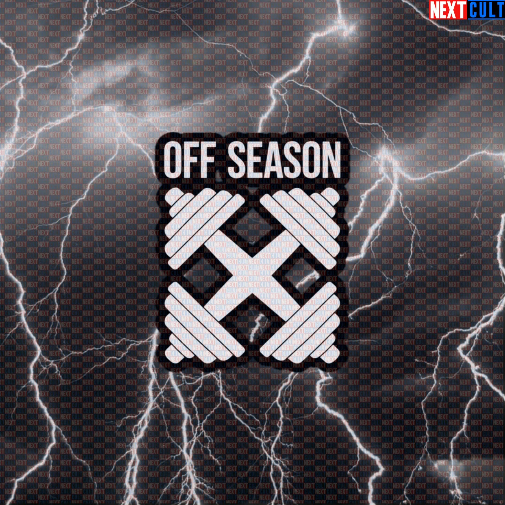 Off-Season Rest Day Gym Sticker | Funny Workout Decal for Water Bottles & Gym Gear | Bodybuilding Meme Sticker Default Title Bodybuilding Fitness Gym Powerlifting Workout Next Cult Brand