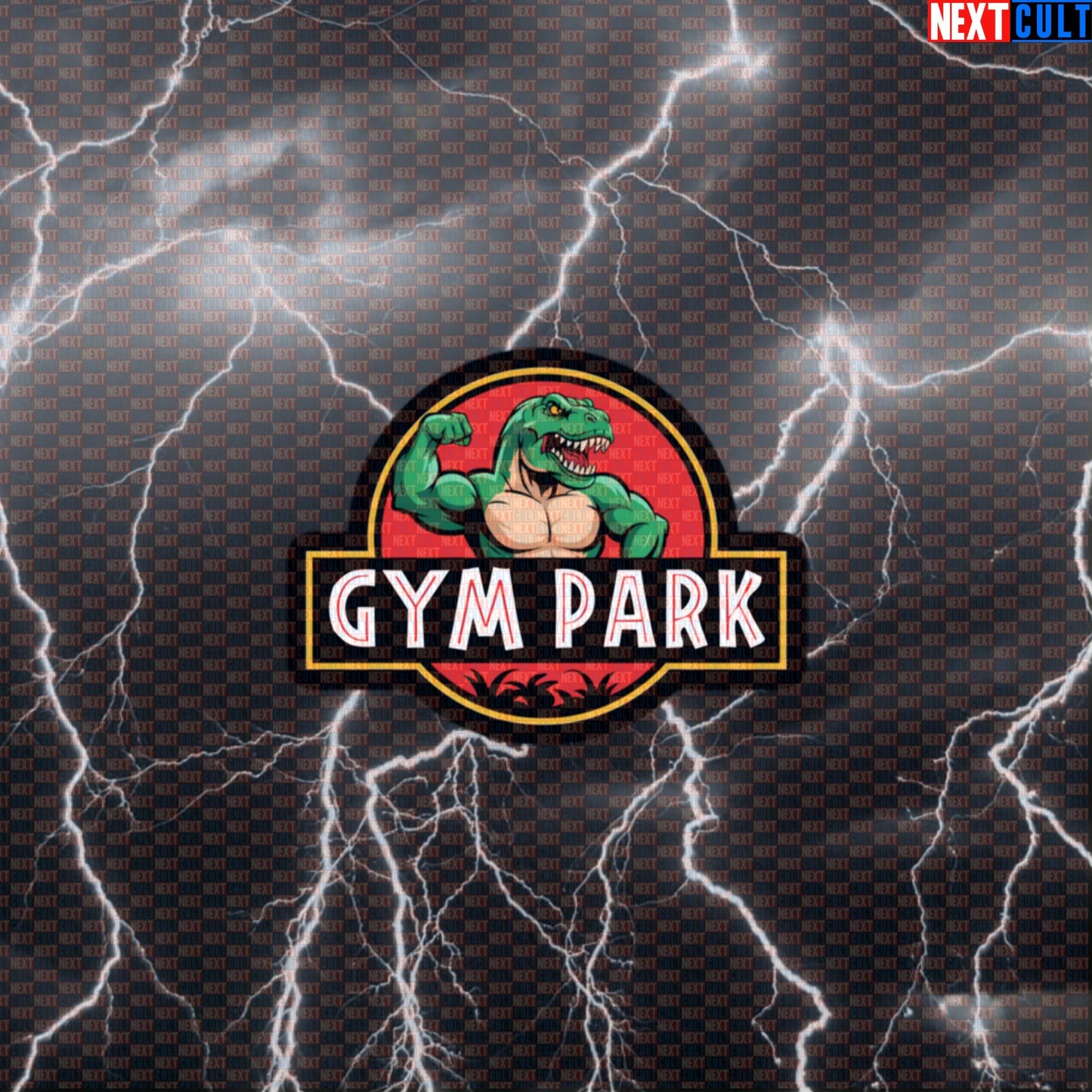 Gym Park Dinosaur Sticker | Funny Jurassic Park Workout Decal for Water Bottles & Gym Gear Default Title Stickers Bodybuilding Films Fitness Gym Workout Next Cult Brand