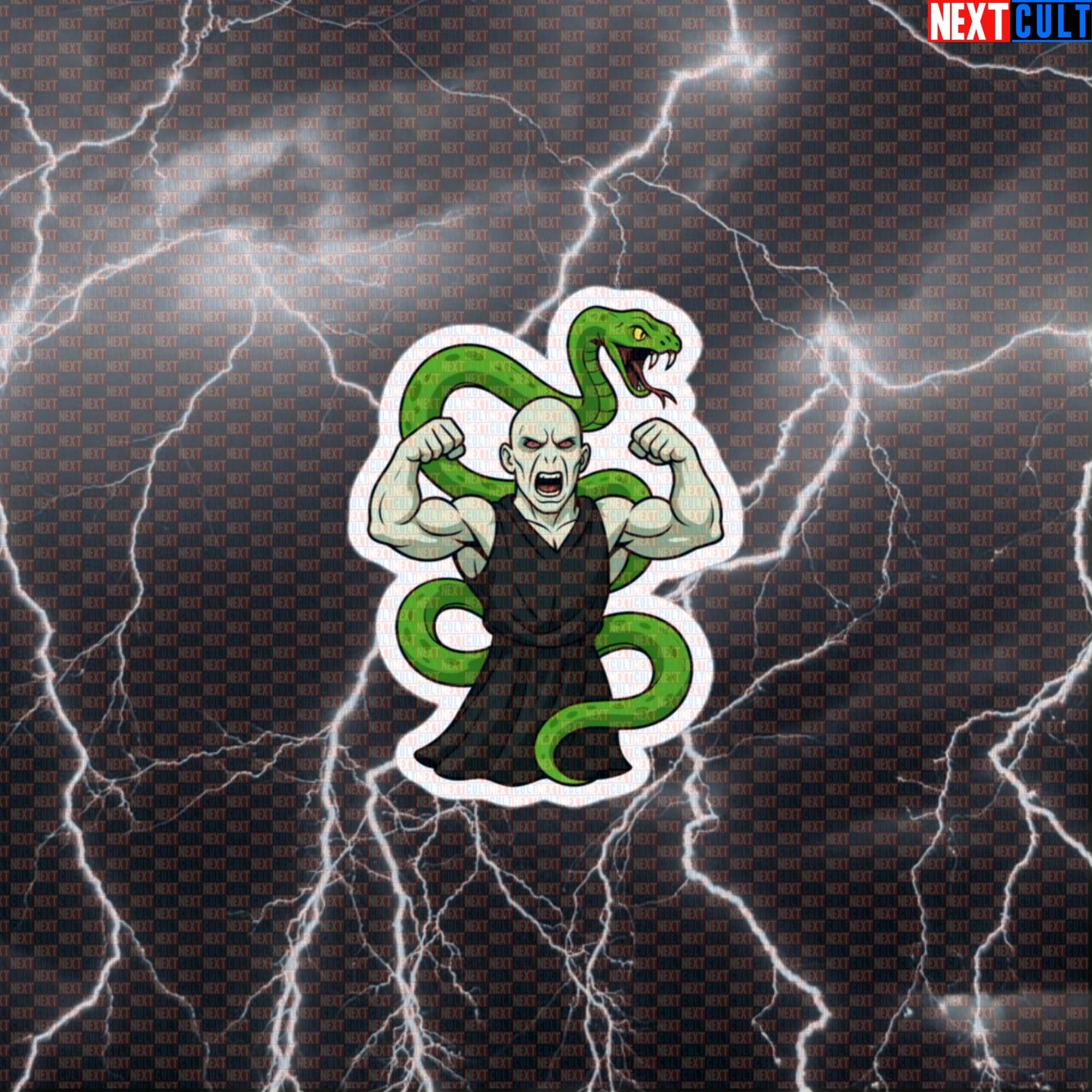 Swoledemort He Who Must Not Skip Leg Day Funny Gym Sticker | Swolecraft Water Bottle Decal Default Title Stickers Bodybuilding Books Films Fitness Gym Harry Potter Workout Next Cult Brand