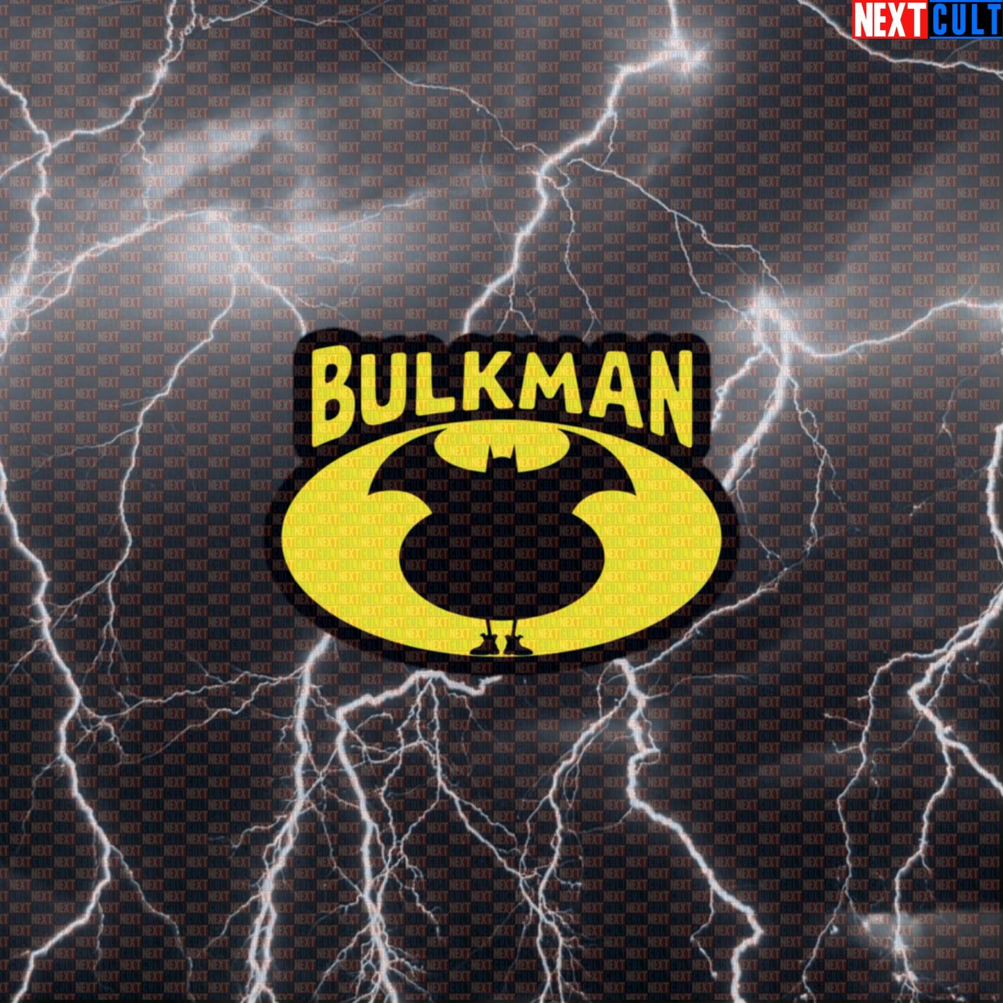Bulkman Gym Sticker | Funny Bulking Batman Meme Decal | Bodybuilding Workout Sticker For Water Bottles Default Title Batman Bodybuilding Bulking Films Fitness Gym Justice League Superheroes Workout Next Cult Brand