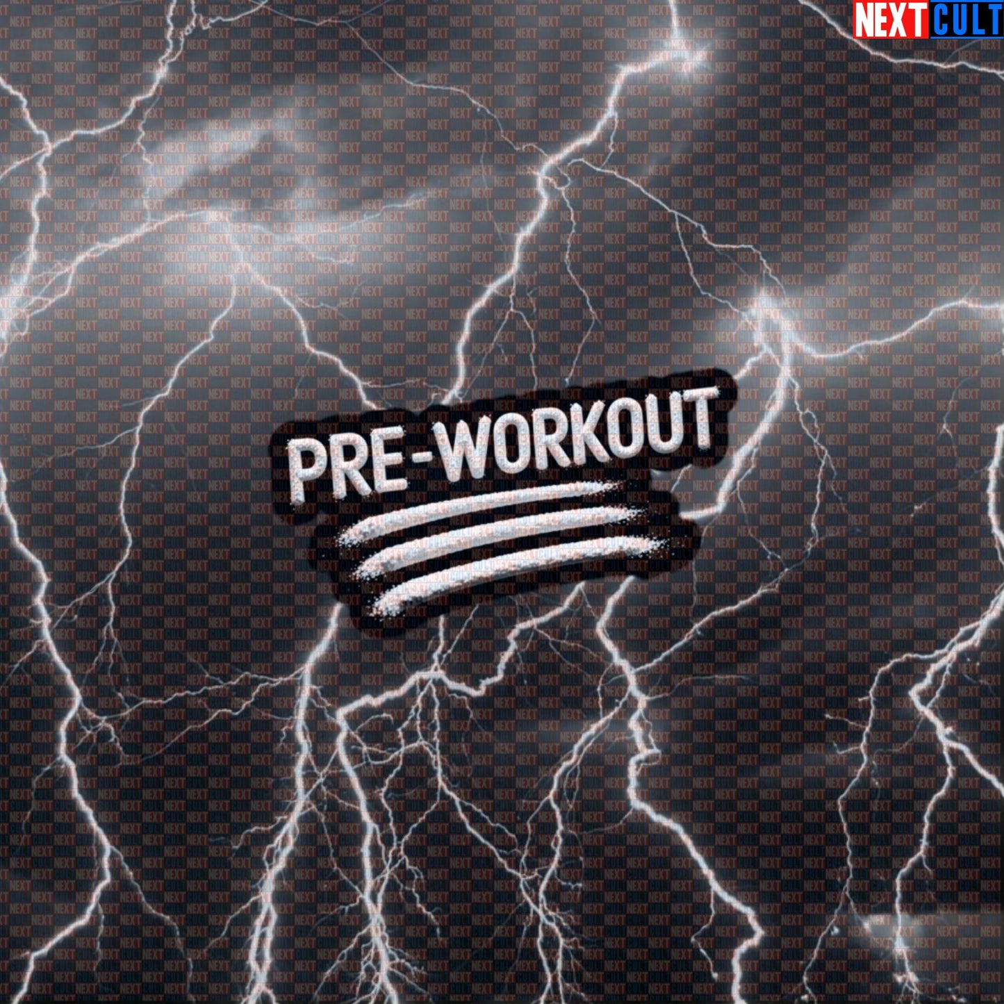 Pre Workout Gym Sticker | Funny Sniff The Powder Workout Decal | Gym Meme Sticker Default Title Bodybuilding Fitness Gym Powerlifting Workout Next Cult Brand