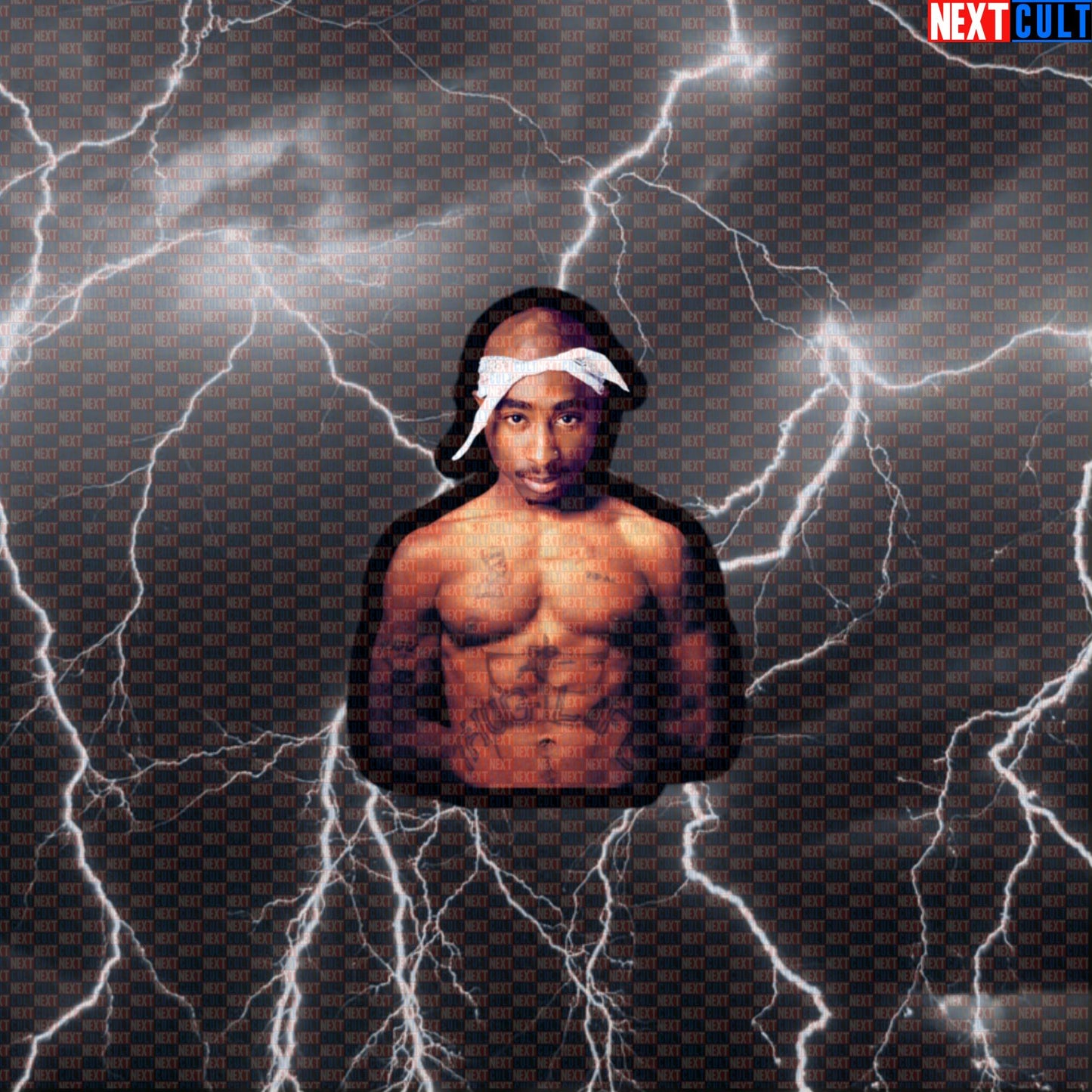 6Pac Shakur Gym Sticker | Funny Workout Decal for Lifters & Six Pack Abs Meme Default Title Stickers 2Pac Bodybuilding Fitness Gym Hip Hop Workout Next Cult Brand