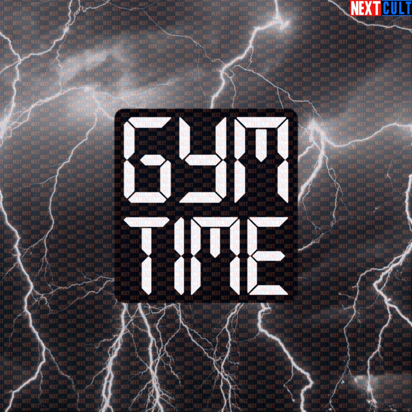 It's Gym O'Clock Sticker | Funny Workout Decal for Water Bottles & Gym Gear | Fitness Meme Sticker Default Title Bodybuilding Fitness Gym Powerlifting Workout Next Cult Brand