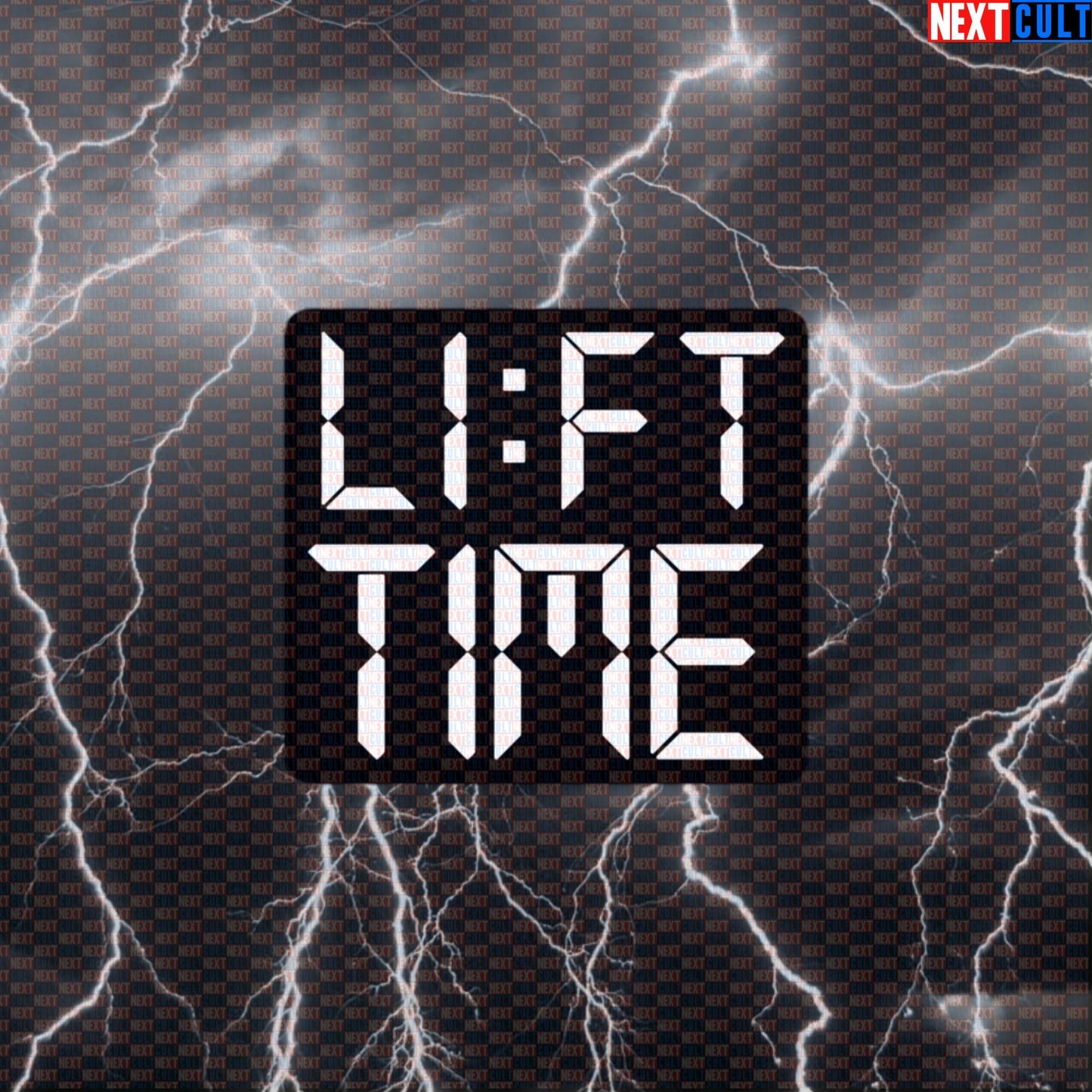 Lift Time Gym Sticker | Funny Workout Decal for Gym Bros & Lifters | It's Always Lift Time Sticker Default Title Bodybuilding Fitness Gym Powerlifting Workout Next Cult Brand