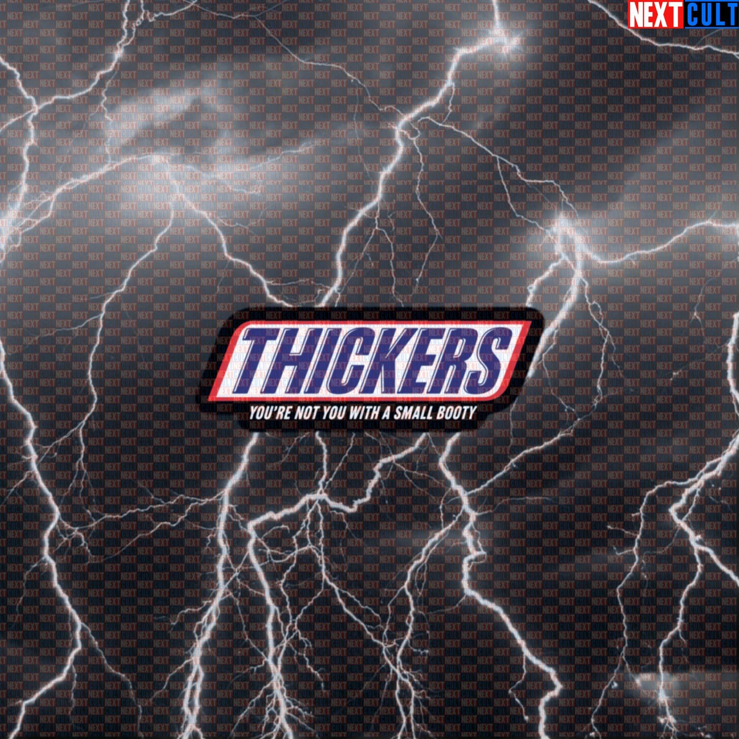 Thickers Gym Sticker | Funny You're Not You With A Small Booty Workout Decal | Thick Gains Sticker Default Title Bodybuilding Fast Food Fitness Gym Leg Day Workout Next Cult Brand