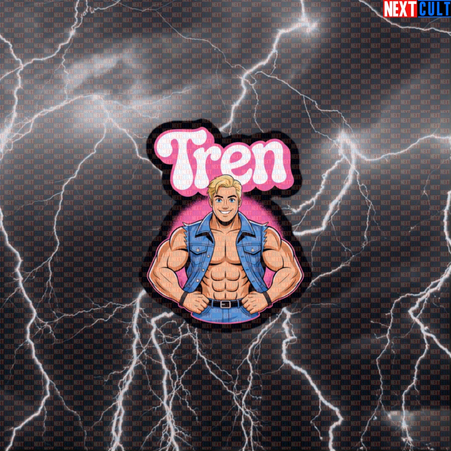 Trenergy Funny Gym Sticker - Ken Bodybuilding Meme Decal for Water Bottles & Gym Gear Default Title Bodybuilding Films Fitness Gym Ken Steroids Workout Next Cult Brand