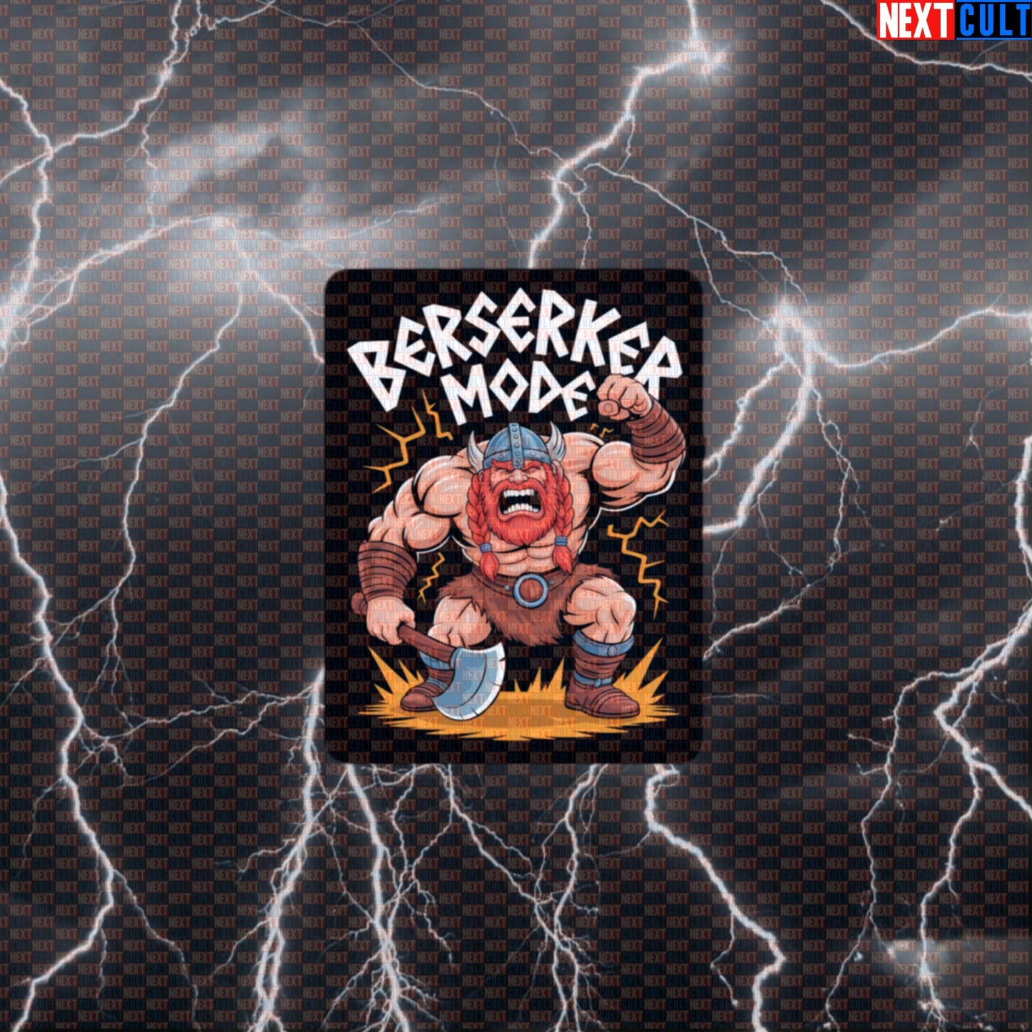 Berserker Mode Funny Gym Sticker - Viking Norse Workout Decal for Gym Gear Default Title Bodybuilding Fitness Gym Vikings Workout Next Cult Brand