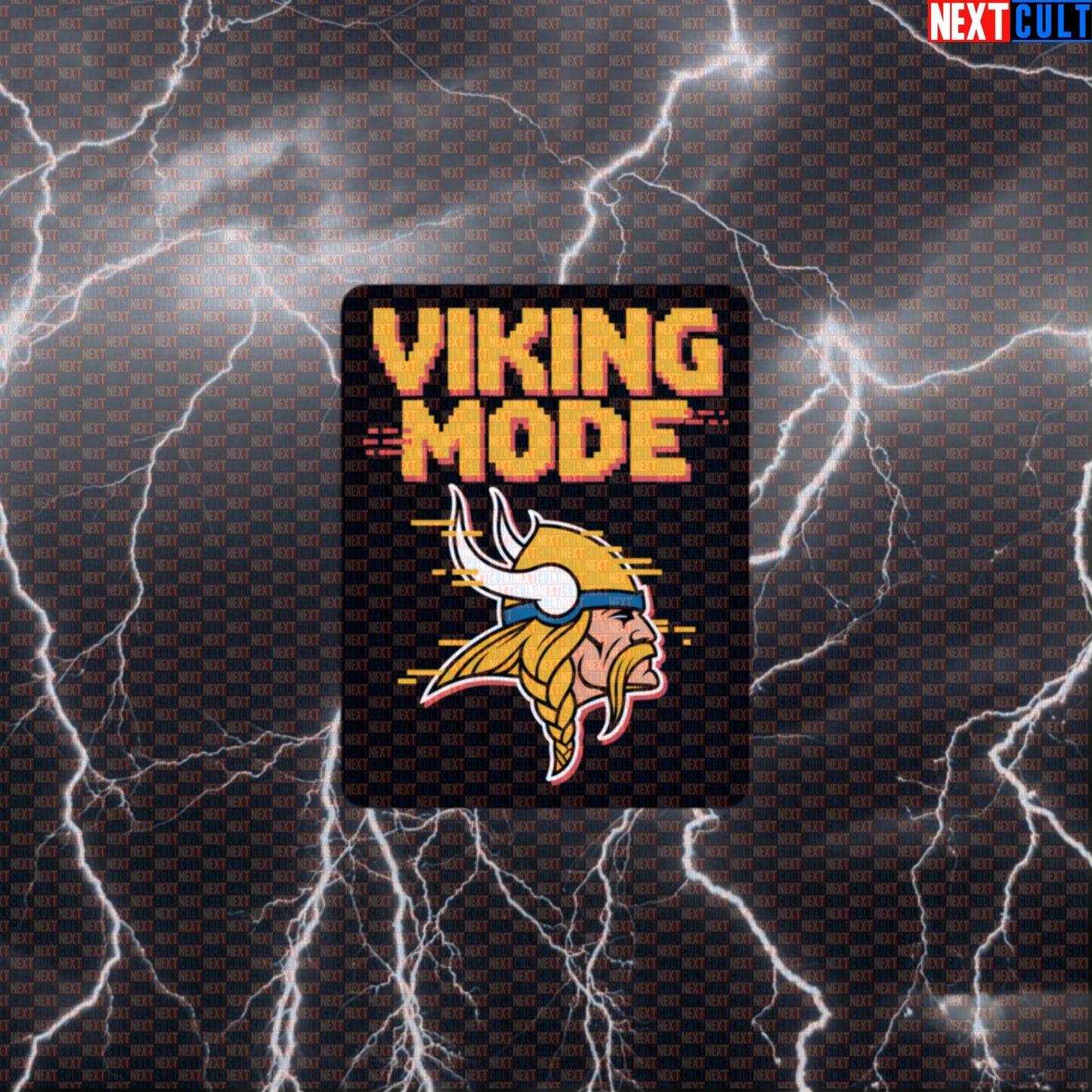 Viking Mode Funny Gym Sticker - Norse Workout Meme Decal for Water Bottles & Gym Gear Default Title Bodybuilding Fitness Gym Vikings Workout Next Cult Brand