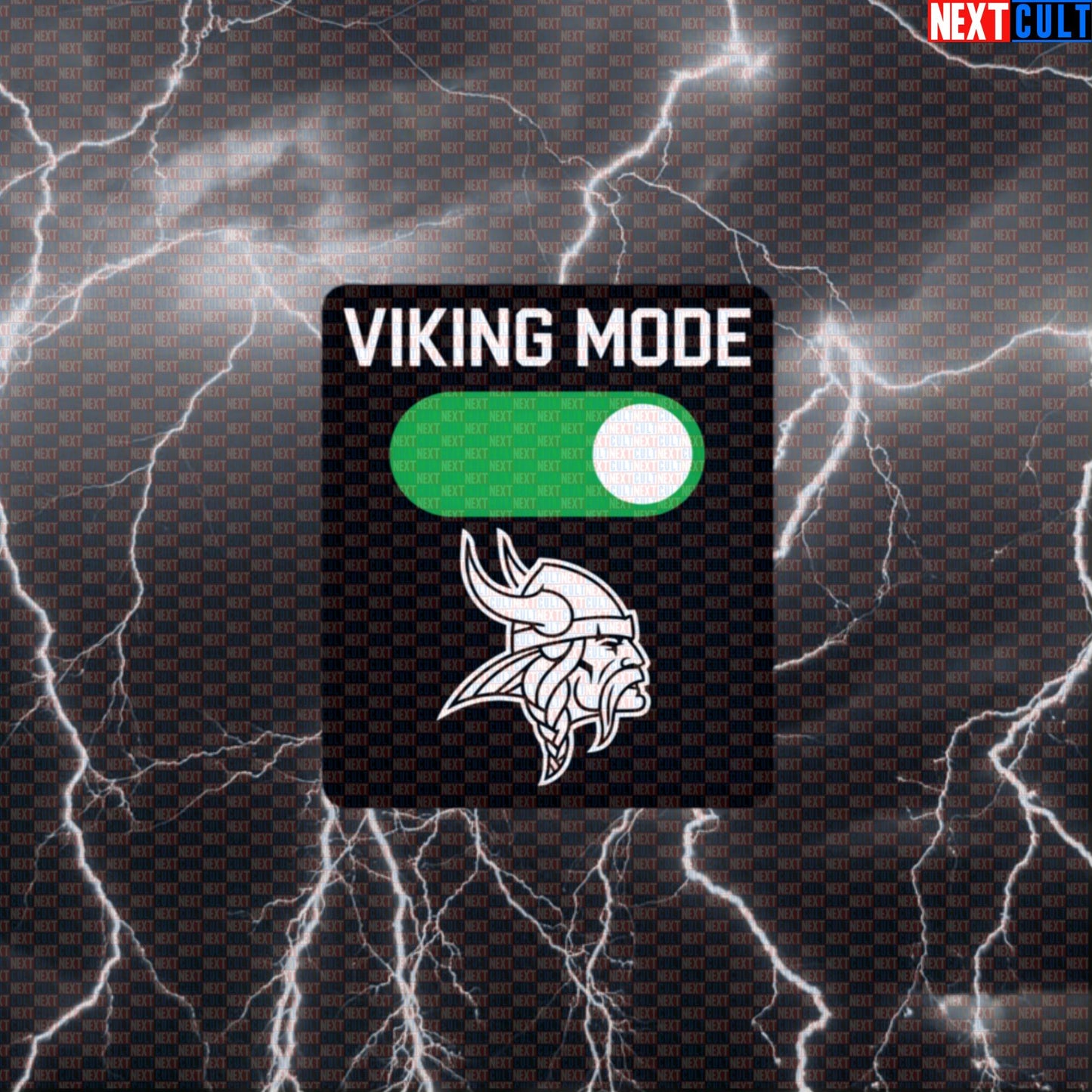 Viking Mode On Funny Gym Sticker - Norse Warrior Workout Decal for Gym Gear Default Title Bodybuilding Fitness Gym Vikings Workout Next Cult Brand