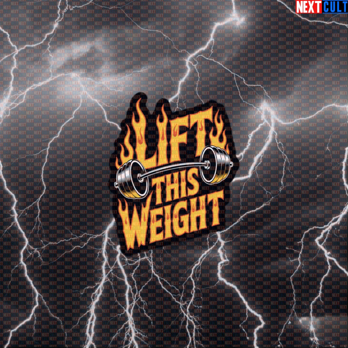 Lift This Weight Funny Gym Sticker - Classic Rock Parody Decal for Water Bottles & Gym Gear Default Title Stickers Next Cult Brand