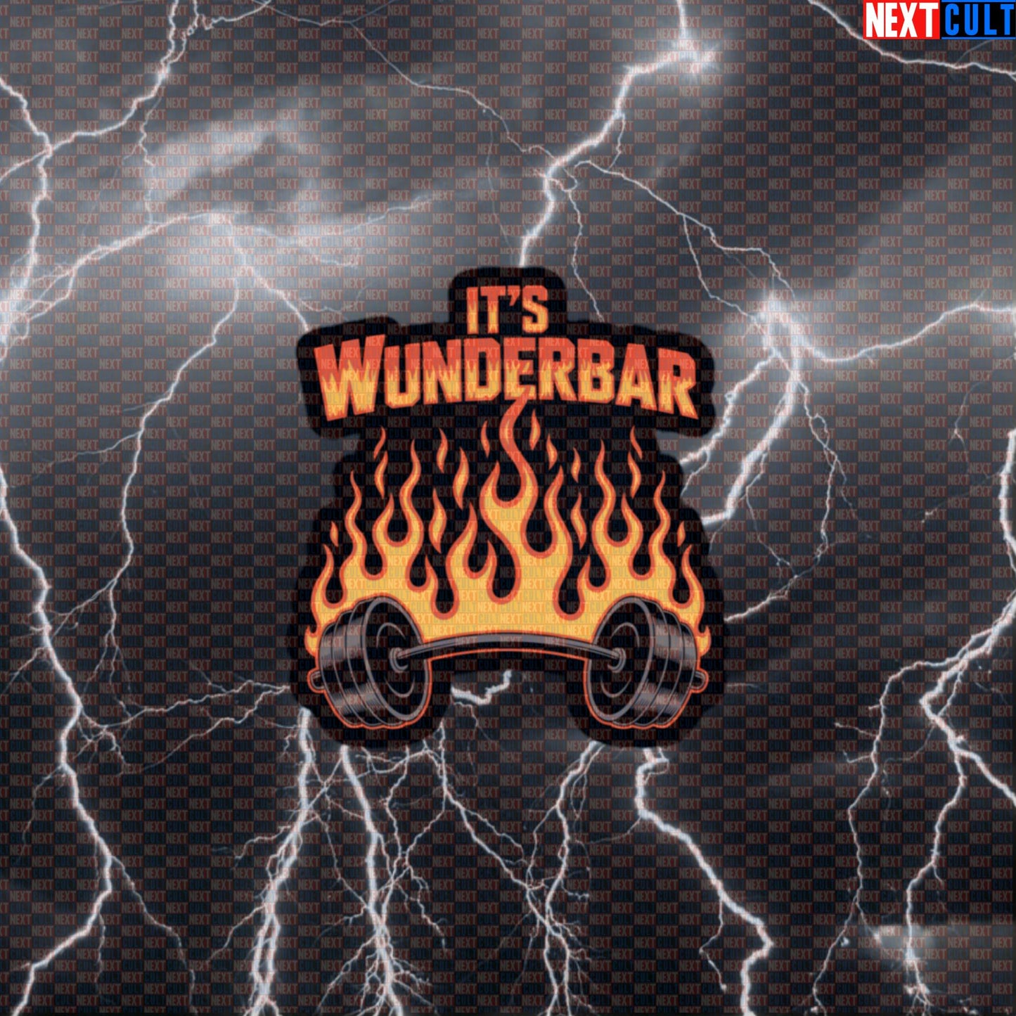 Wunderbar Funny Gym Sticker - Rammstein Barbell Meme Decal for Water Bottles & Gym Lockers Default Title Stickers Bodybuilding Fitness Gym Powerlifting Rammstein Rock Music Workout Next Cult Brand