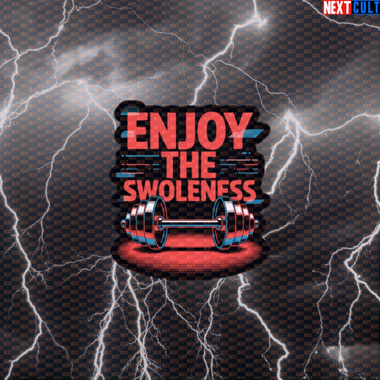 Enjoy The Swoleness Funny Gym Sticker - Depeche Mode Music Meme Decal for Water Bottles Default Title Stickers Bodybuilding Depeche Mode Fitness Gym Rock Music Workout Next Cult Brand