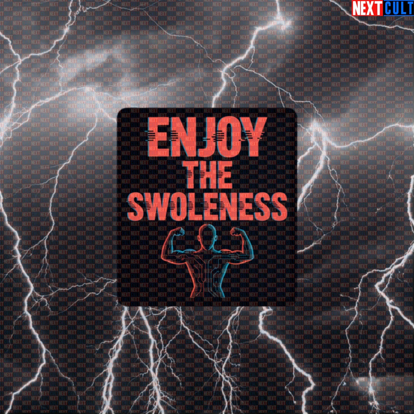 Enjoy The Swoleness Funny Gym Sticker - Depeche Mode Music Meme Decal for Water Bottles Default Title Stickers Bodybuilding Depeche Mode Fitness Gym Rock Music Workout Next Cult Brand