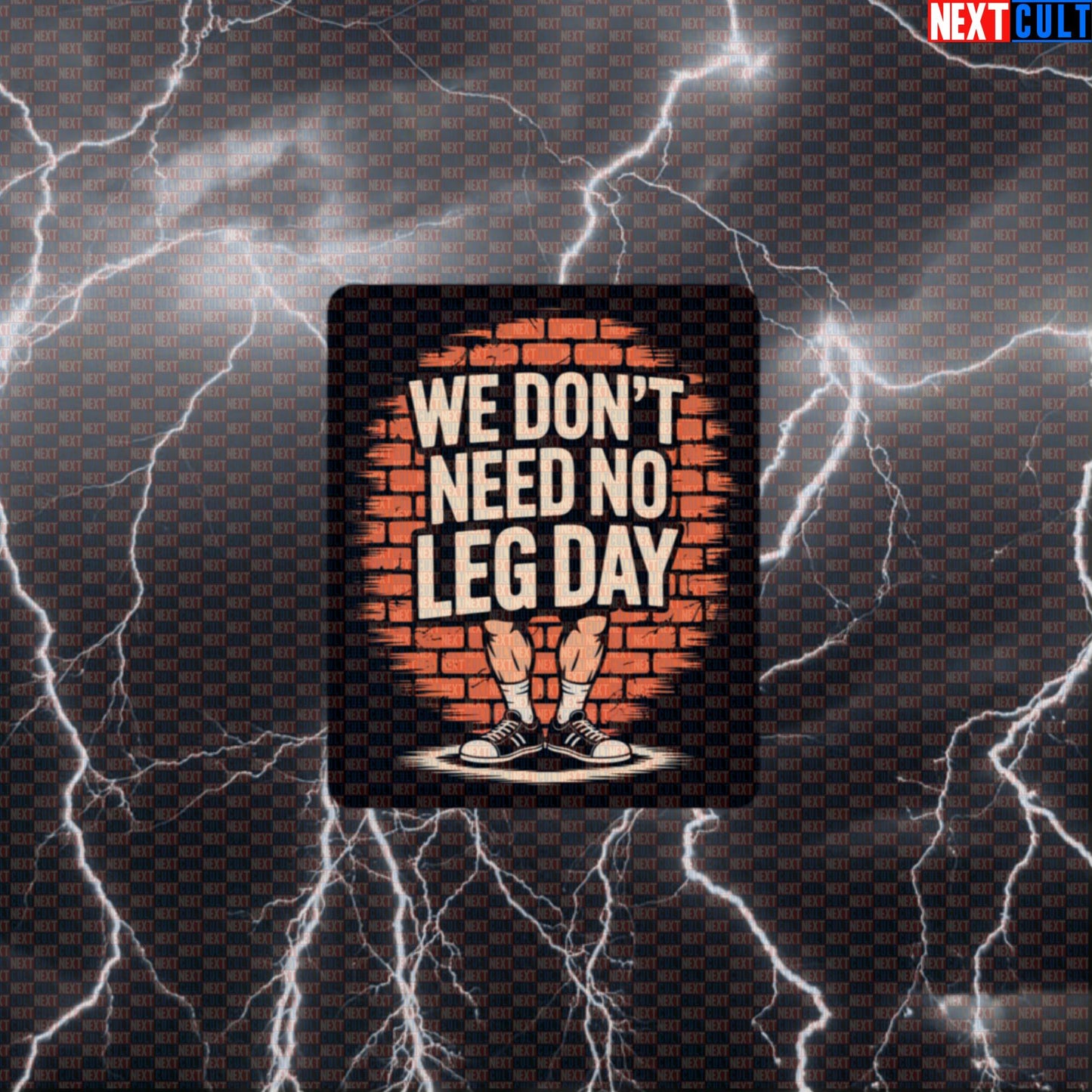 We Don't Need No Leg Day Funny Gym Sticker - Pink Floyd Meme Decal for Water Bottles & Gym Gear Default Title Stickers Bodybuilding Fitness Gym Leg Day Pink Floyd Powerlifting Rock Music Workout Next Cult Brand