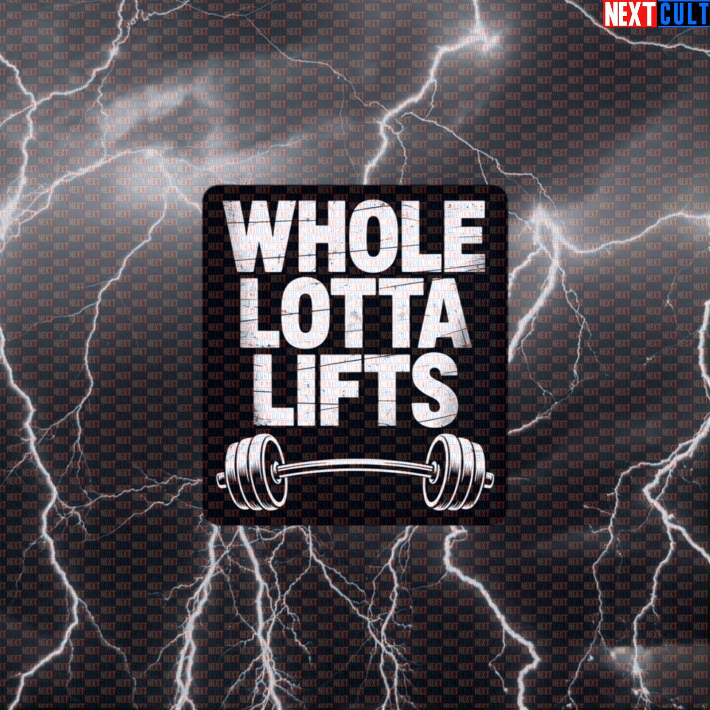 Whole Lotta Lifts Funny Gym Sticker - Led Zeppelin Rock Music Decal for Gym Gear Default Title Stickers Bodybuilding Fitness Gym Led Zeppelin Powerlifting Rock Music Workout Next Cult Brand