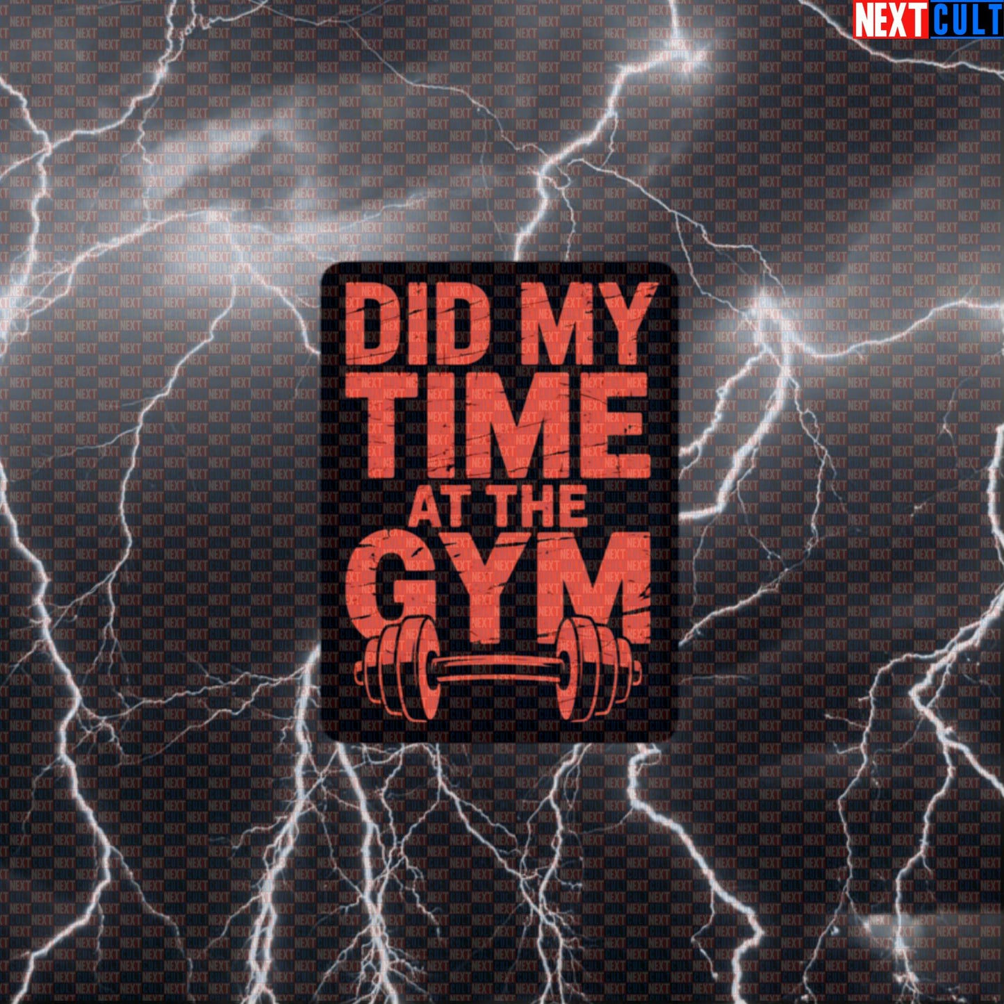 Did My Time At The Gym Funny Gym Sticker - Metal Music Decal for Water Bottles Default Title Stickers Next Cult Brand