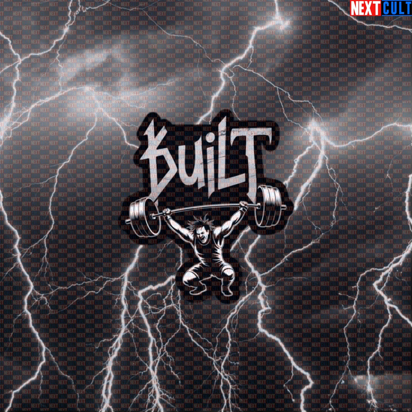 Built For The Gym Funny Korn Sticker - Metal Weightlifting Meme Decal for Gym Gear Default Title Stickers Bodybuilding Fitness Gym Korn Powerlifting Rock Music Workout Next Cult Brand