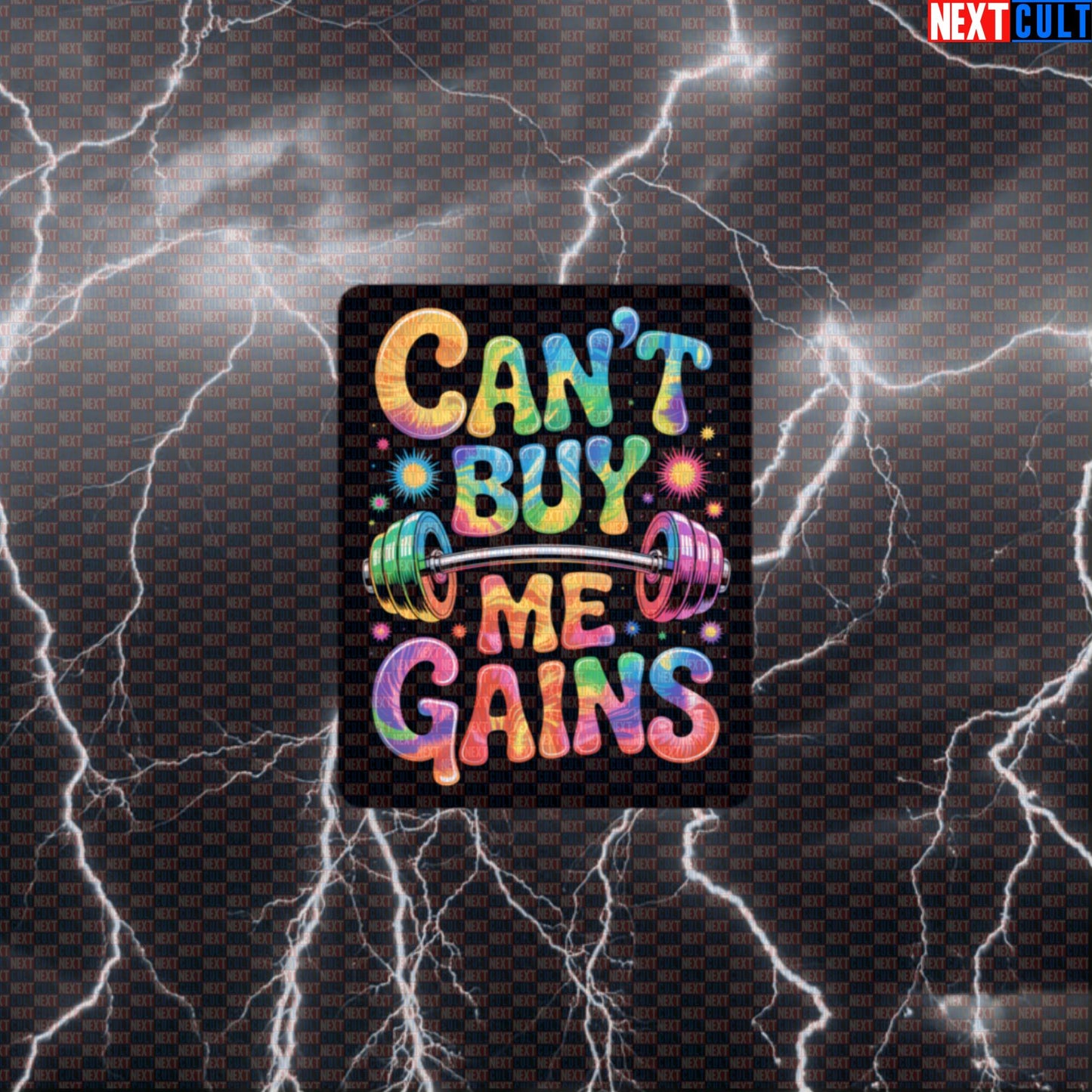 Can't Buy Me Gains Funny Gym Sticker - Beatles Music Workout Decal for Water Bottles & Gear Default Title Stickers Bodybuilding Fitness Gym Rock Music The Beatles Workout Next Cult Brand