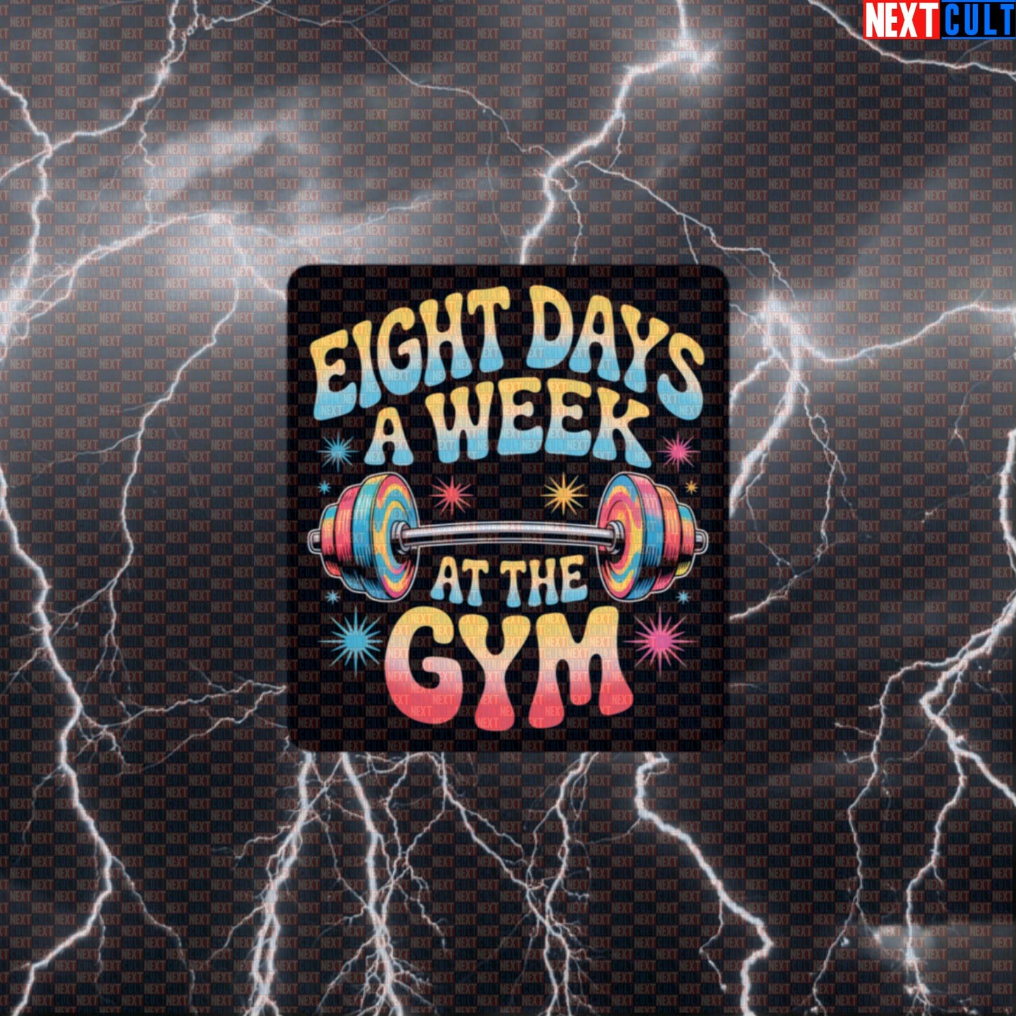 Eight Days A Week At The Gym Sticker - Beatles Workout Meme Decal for Water Bottles & Gym Gear Default Title Stickers Bodybuilding Fitness Gym Powerlifting Rock Music The Beatles Workout Next Cult Brand